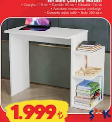 GARAJ HOME ELİT RAFLI ÇALIŞMA MASASI